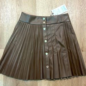 Zara pleated Lester brown s skirt